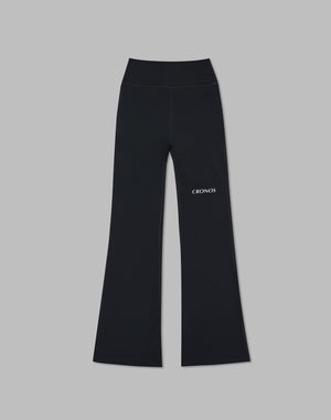 CRONOS WOMEN FLARE LEGGINGS【BLACK】