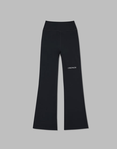 CRONOS WOMEN FLARE LEGGINGS【BLACK】