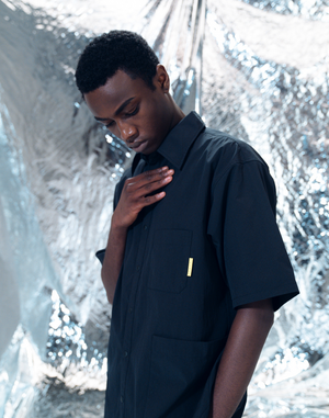 CRONOS 37.5 CARGO DESIGN SHIRT【BLACK】