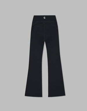 CRONOS WOMEN FLARE LEGGINGS【BLACK】