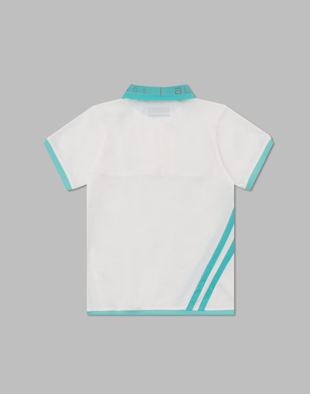 CRONOS BLACK ZIP BICOLOR POLO SHIRT [WHITE]