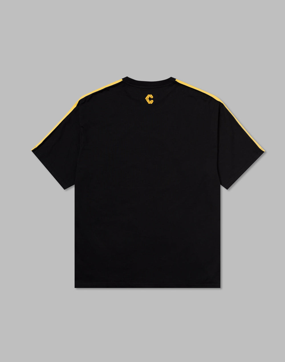 CRONOS DOUBLE STRIPES OVERSIZE T-SHIRTS【BLACK×YELLOW】