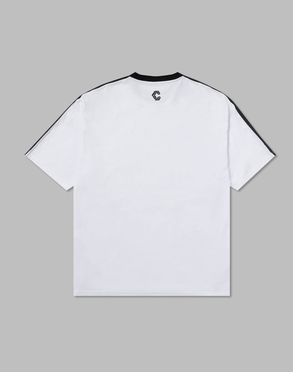 CRONOS DOUBLE STRIPES OVERSIZE T-SHIRTS【WHITE】