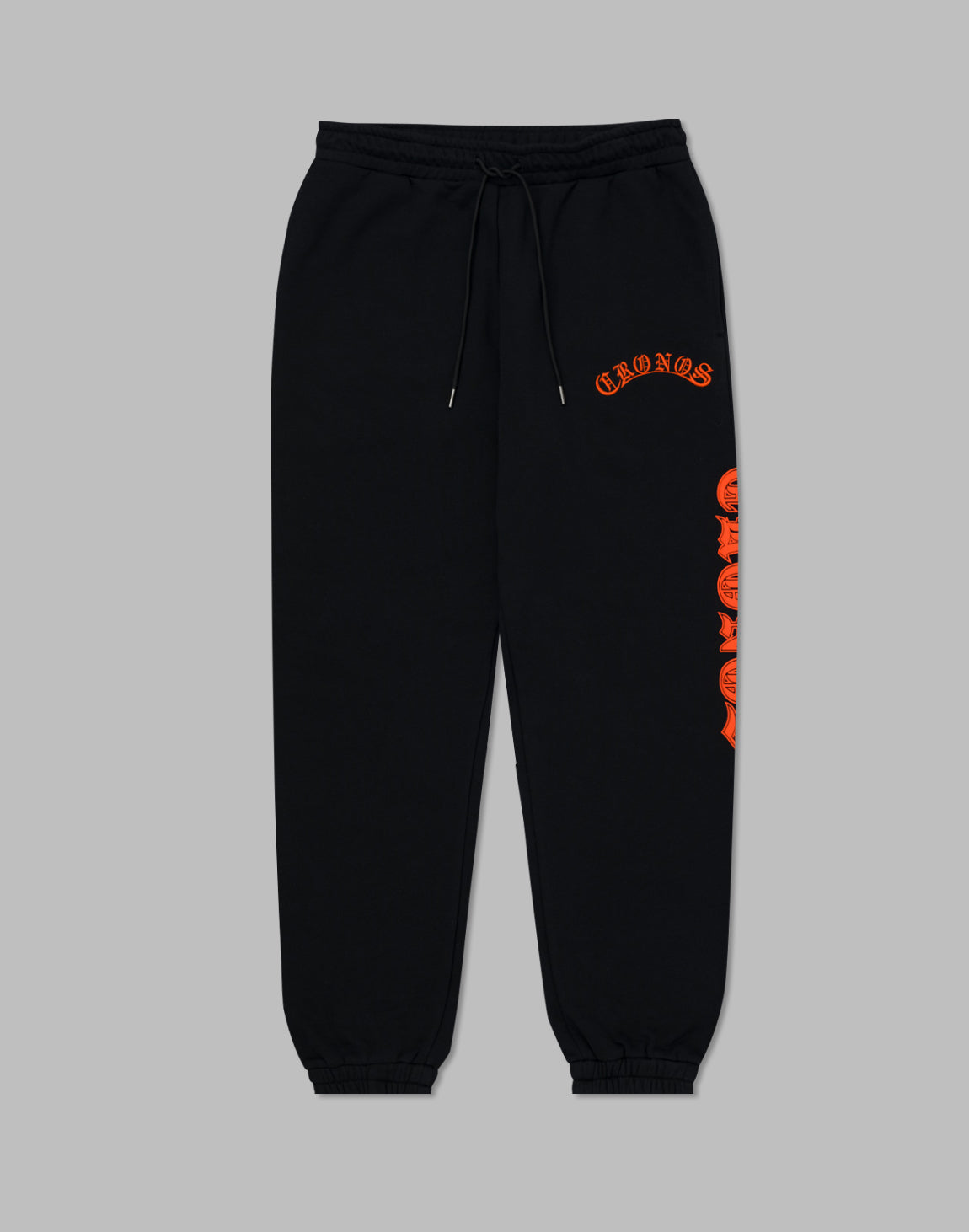 CRONOS BLACKLETTER FONT SWEAT LONGPANTS【BLACK×ORANGE】 – クロノス CRONOS  Official Store