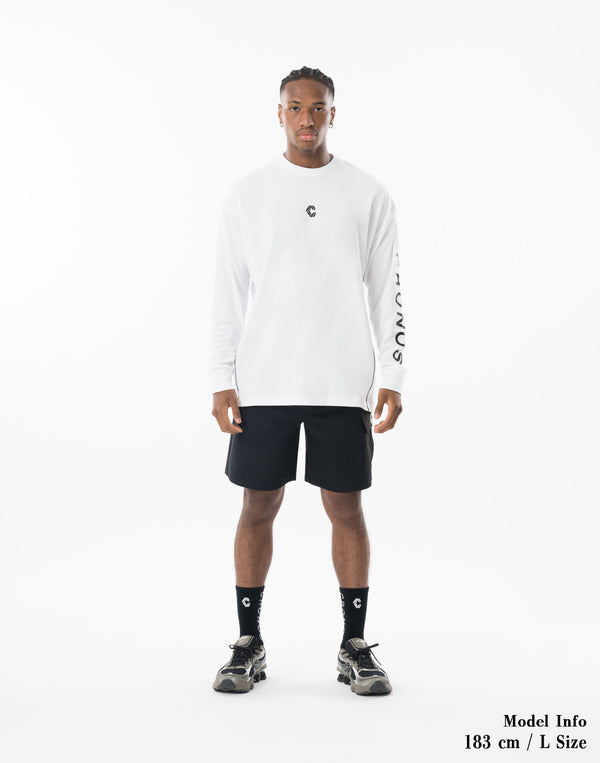 CRONOS DUAL-FACE TECH L/S TEE [WHITE]