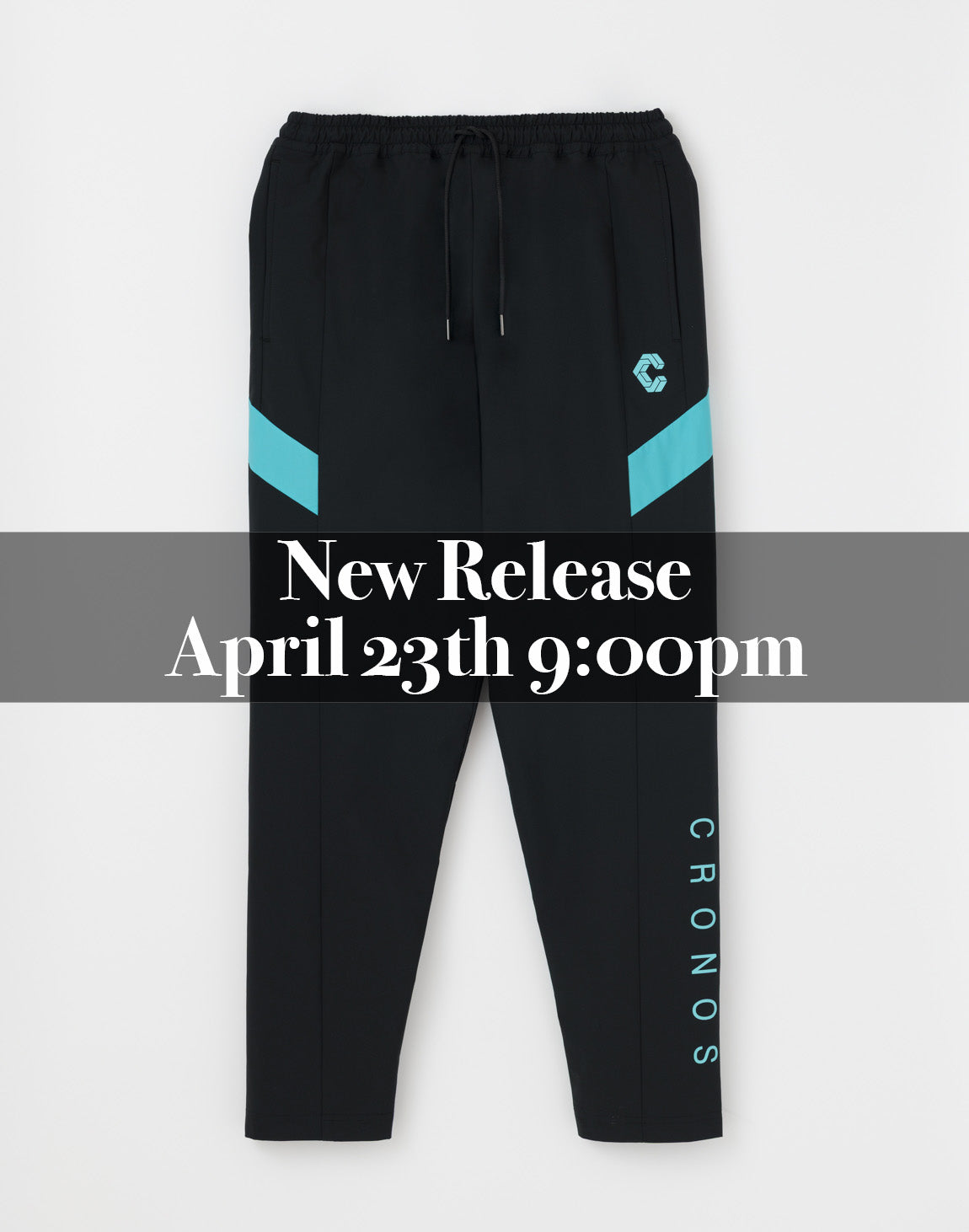 CRONOS stretch Tapered Jogger Pants【BLACK×BLUE】 – クロノス