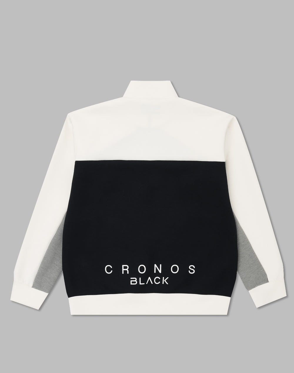 CRONOS 黑色拼色設計半拉鍊 [黑色]