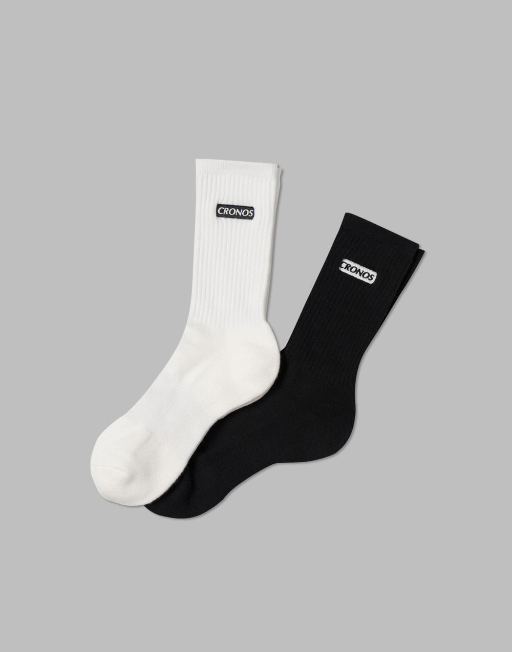 CRONOS 2PACK BOXLOGO SOCKS【WHITE×BLACK】