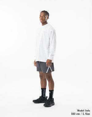 CRONOS SCRIPT SIDE L/S TEE [WHITE]