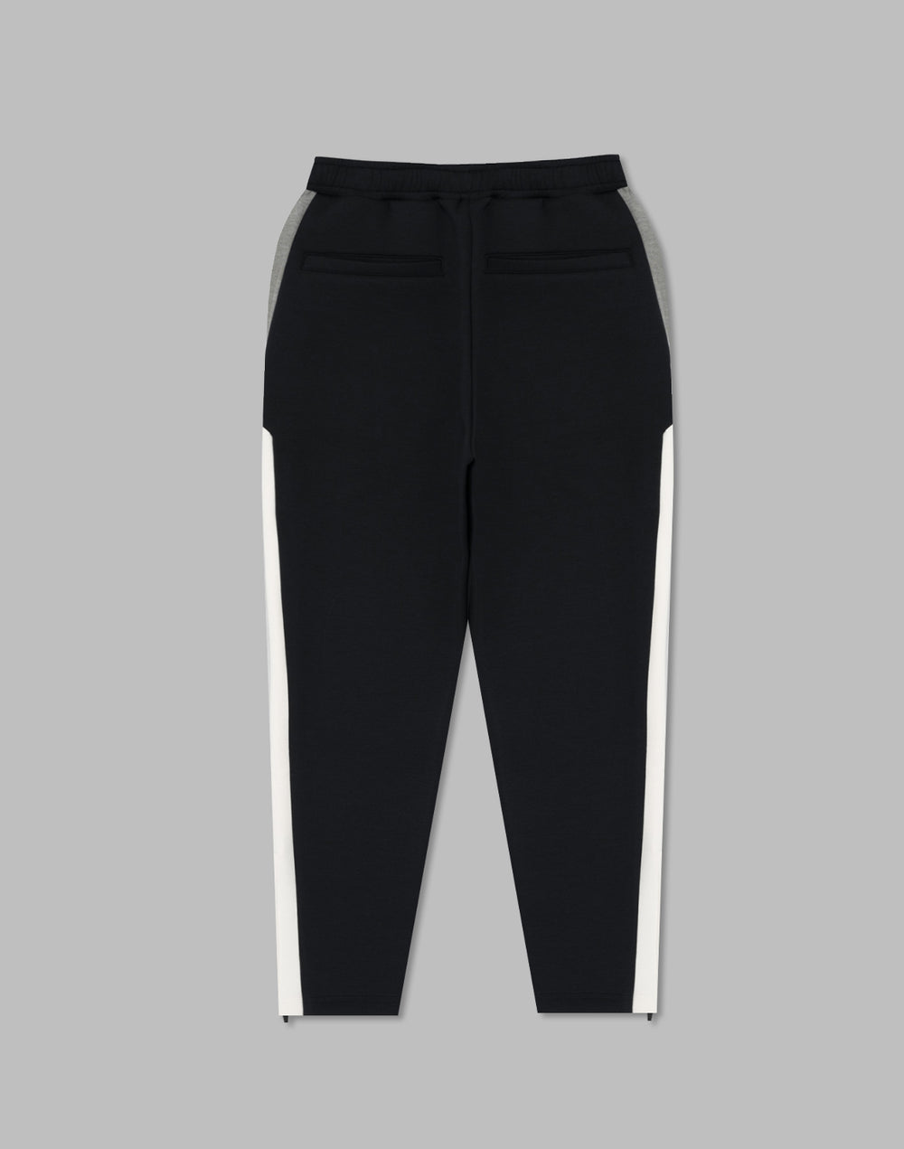 CRONOS BLACK COLOR-BLOCK DESIGN PANTS [BLACK]