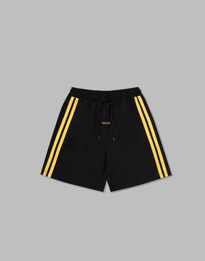 CRONOS DOUBLE STRIPES SHORTS【BLACK×YELLOW】