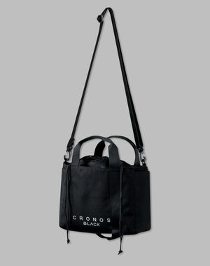 CRONOS BLACK TOTE BAG [BLACK]