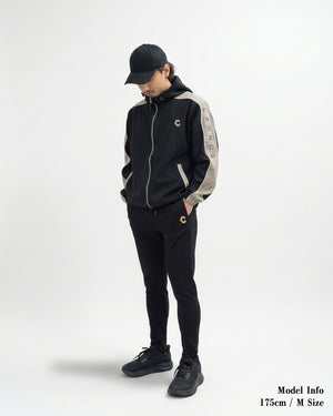 CRONOS HIGH-STRETCH SKINNY PANTS【BLACK×GOLD】