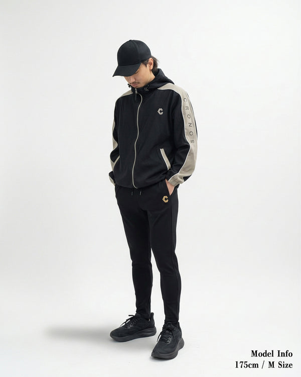 CRONOS HIGH-STRETCH SKINNY PANTS【BLACK×GOLD】