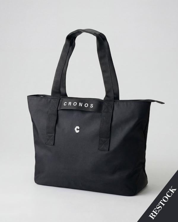 CRONOS 女士混合邊緣托特包 [黑色]