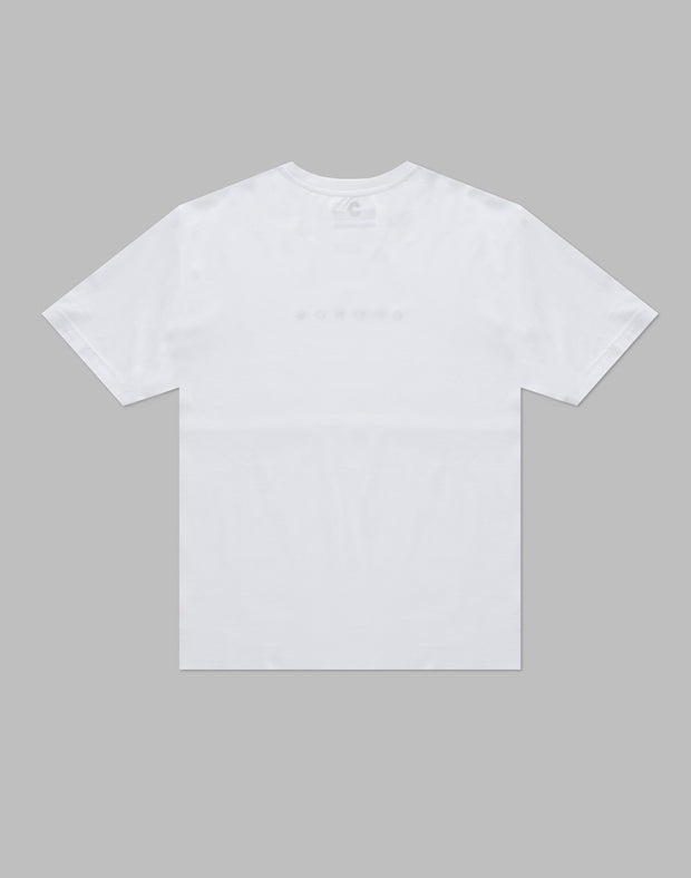 CRONOS BLACK SUPIMA COTTON LOGO T-SHIRTS【WHITE】
