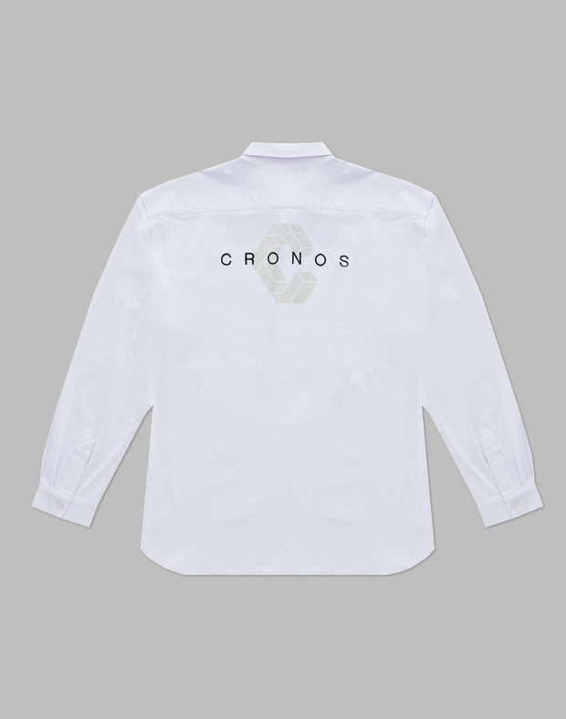 CRONOS BLACK BACK LOGO SHIRTS【WHITE】 - クロノス CRONOS Official ...