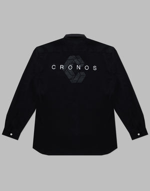 CRONOS BLACK BACK LOGO SHIRTS