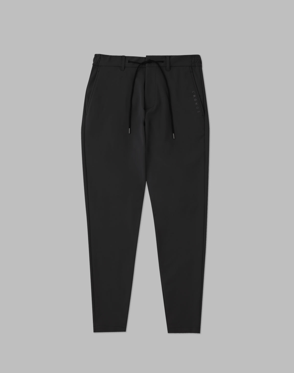 CRONOS BLACK STRETCH TAPERED PANTS – クロノス CRONOS Official Store