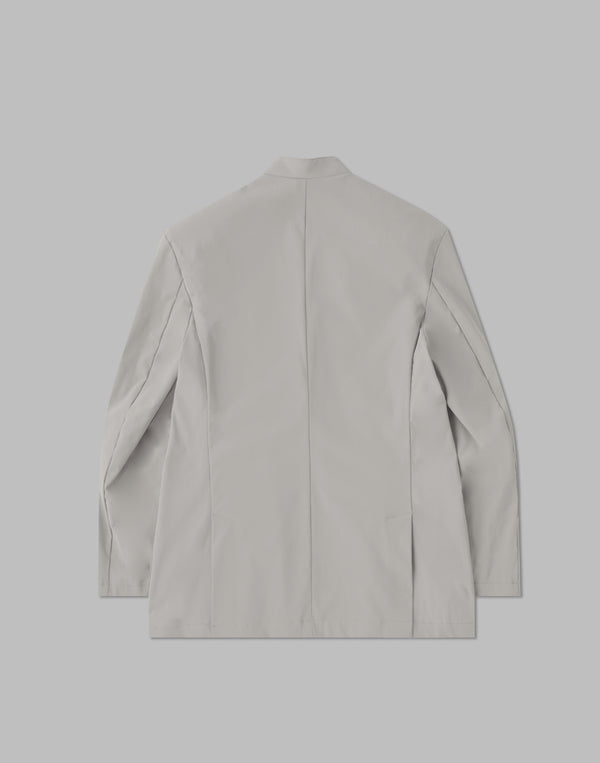 CRONOS BLACK COLLARLESS STRETCH JACKET