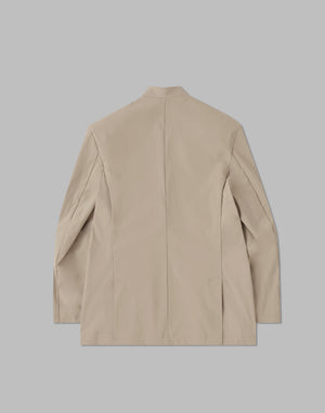 CRONOS BLACK COLLARLESS STRETCH JACKET