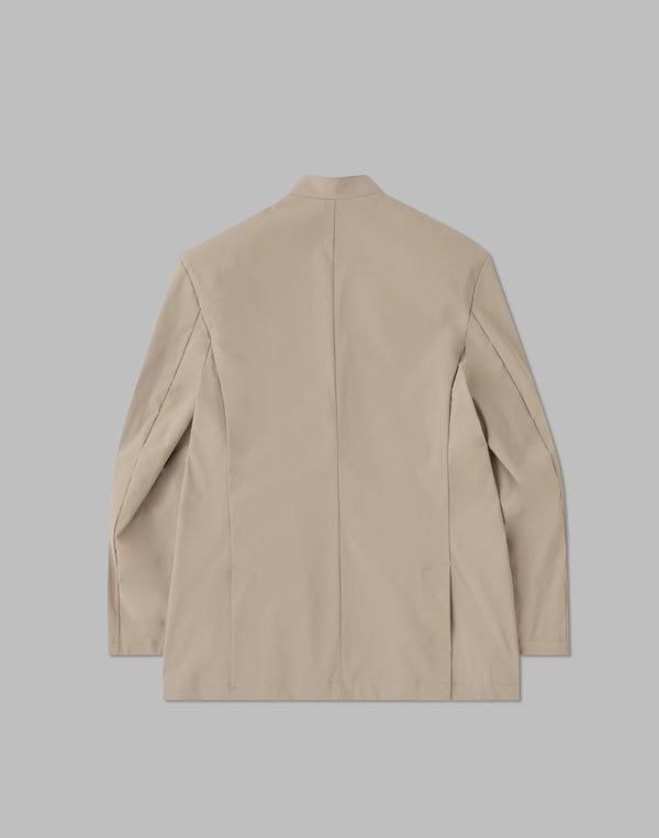 CRONOS BLACK COLLARLESS STRETCH JACKET