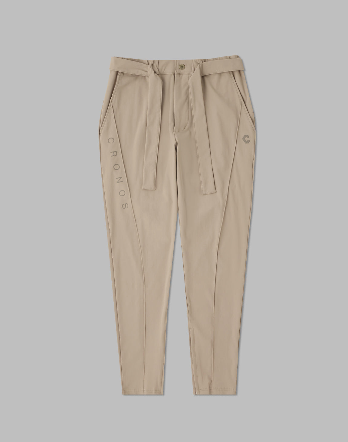 CRONOS BLACK PIN TUCK STRETCH PANTS