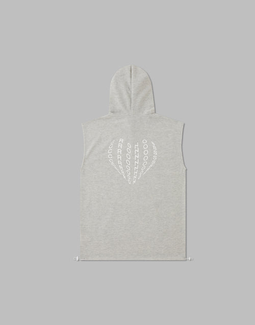 CRONOS WOMEN SLEEVELESS HOODIE【GRAY】