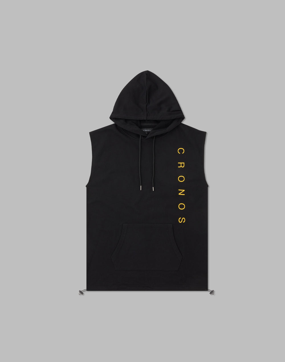 CRONOS WOMEN SLEEVELESS HOODIE【BLACK】