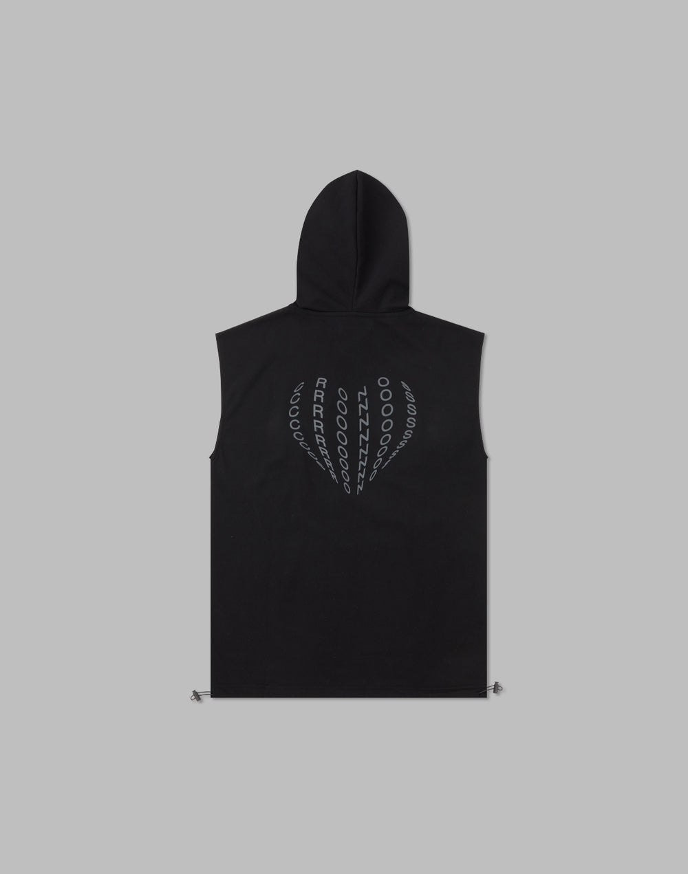 CRONOS WOMEN SLEEVELESS HOODIE【BLACK】