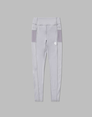 CRONOS WOMEN SPORTS MESH LEGGINGS【GRAY】
