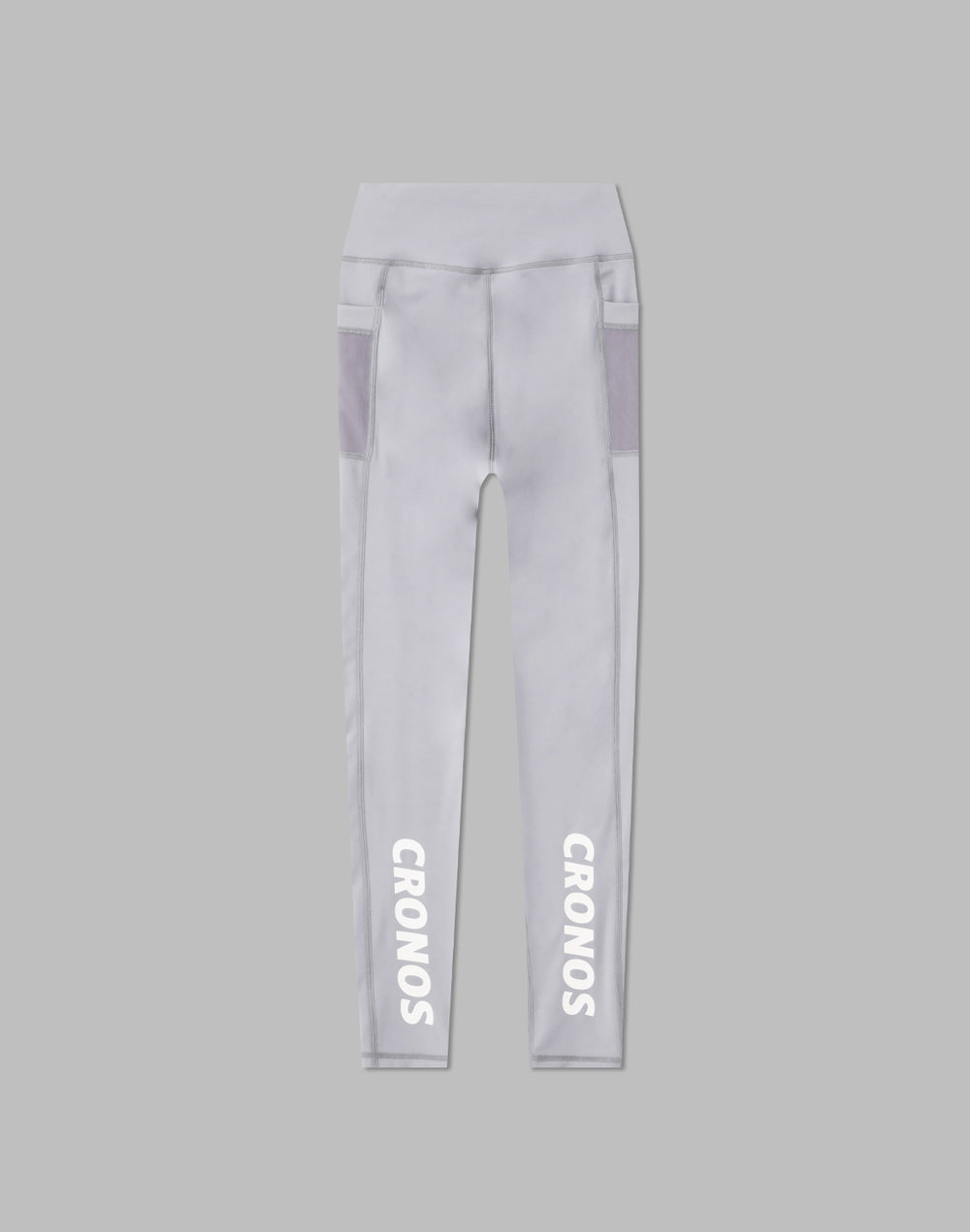 CRONOS WOMEN SPORTS MESH LEGGINGS【GRAY】