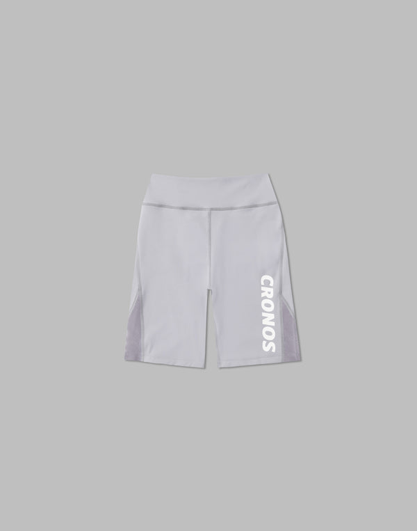 CRONOS WOMEN SPORTS MESH SHORT LEGGINGS【GRAY】