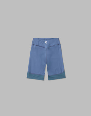 CRONOS WOMEN SPORTS MESH SHORT LEGGINGS【BLUE】