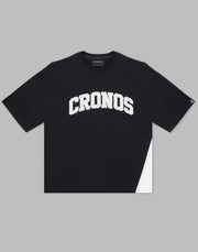 CRONOS PATCH LOGO OVERSIZE T-SHIRTS【BLACK】