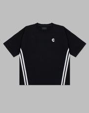 CRONOS 2LINE BACK LOGO OVERSIZE T-SHIRTS【BLACK】