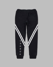 CRONOS 2LINE CALF LOGO LONGPANTS【BLACK】