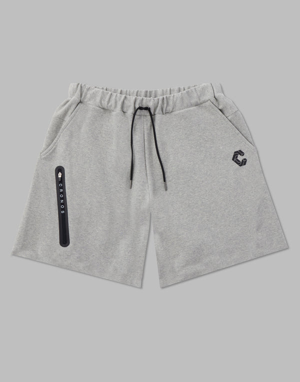 CRONOS ZIPLOGO HALF PANTS [GRAY]