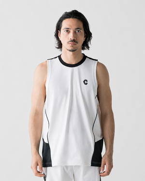 CRONOS SWITCH COOL TOUCH SLEEVELESS【WHITE】