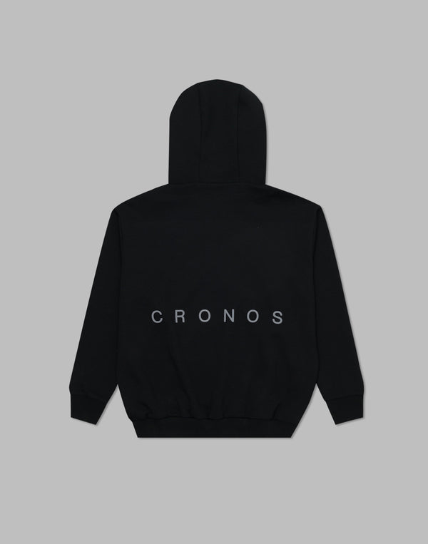 CRONOS Reflector Print Zip Foodie【BLACK】