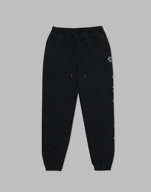 CRONOS Reflector Print Sweat Long Pants【BLACK】
