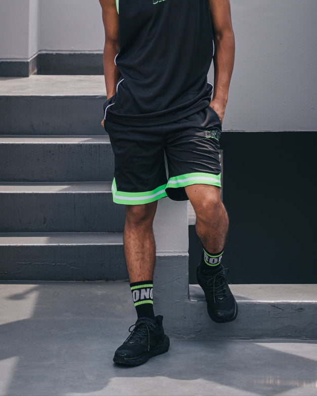 リュウキオン　CRONOS クロノスメッシュ ブラック バスケットボール Double-Layer Basketball Mesh STYLING LOOK – クロノス CRONOS