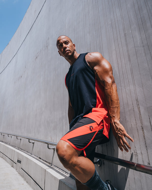 CRONOS SLASH TANK TOP [BLACK×RED]