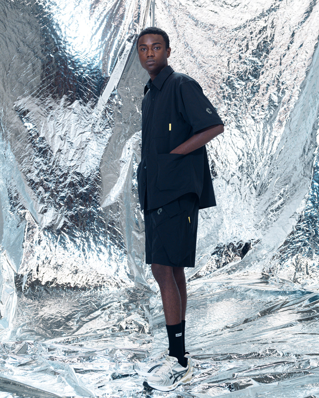 CRONOS 37.5 CARGO DESIGN SHIRT【BLACK】