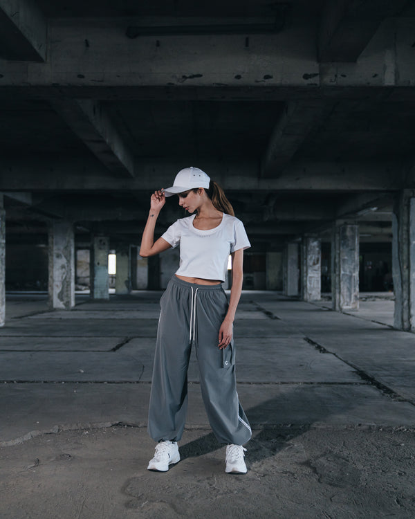 CRONOS WOMEN Dual Style Cargo Pants【GRAY】