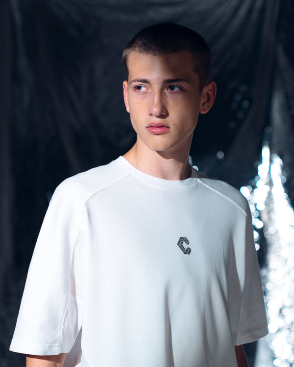 CRONOS TECH HYBRID TEE [白色] 