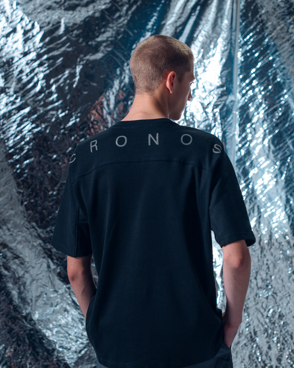 CRONOS TECH HYBRID TEE [黑色] 