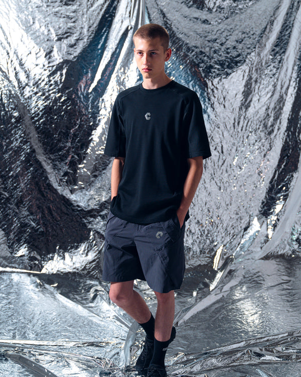 CRONOS TECH HYBRID TEE [黑色] 
