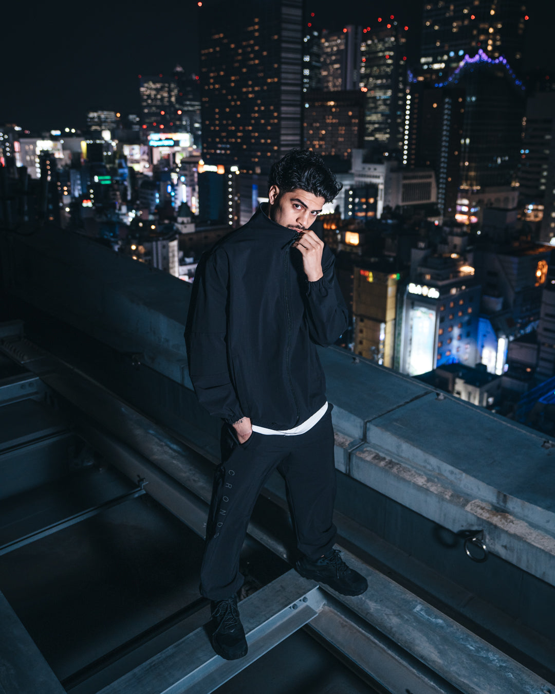 CRONOS Utility track jacket【BLACK】 – クロノス CRONOS