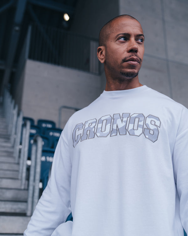 CRONOS  AIR DRY over size L/S TEE【WHITE】